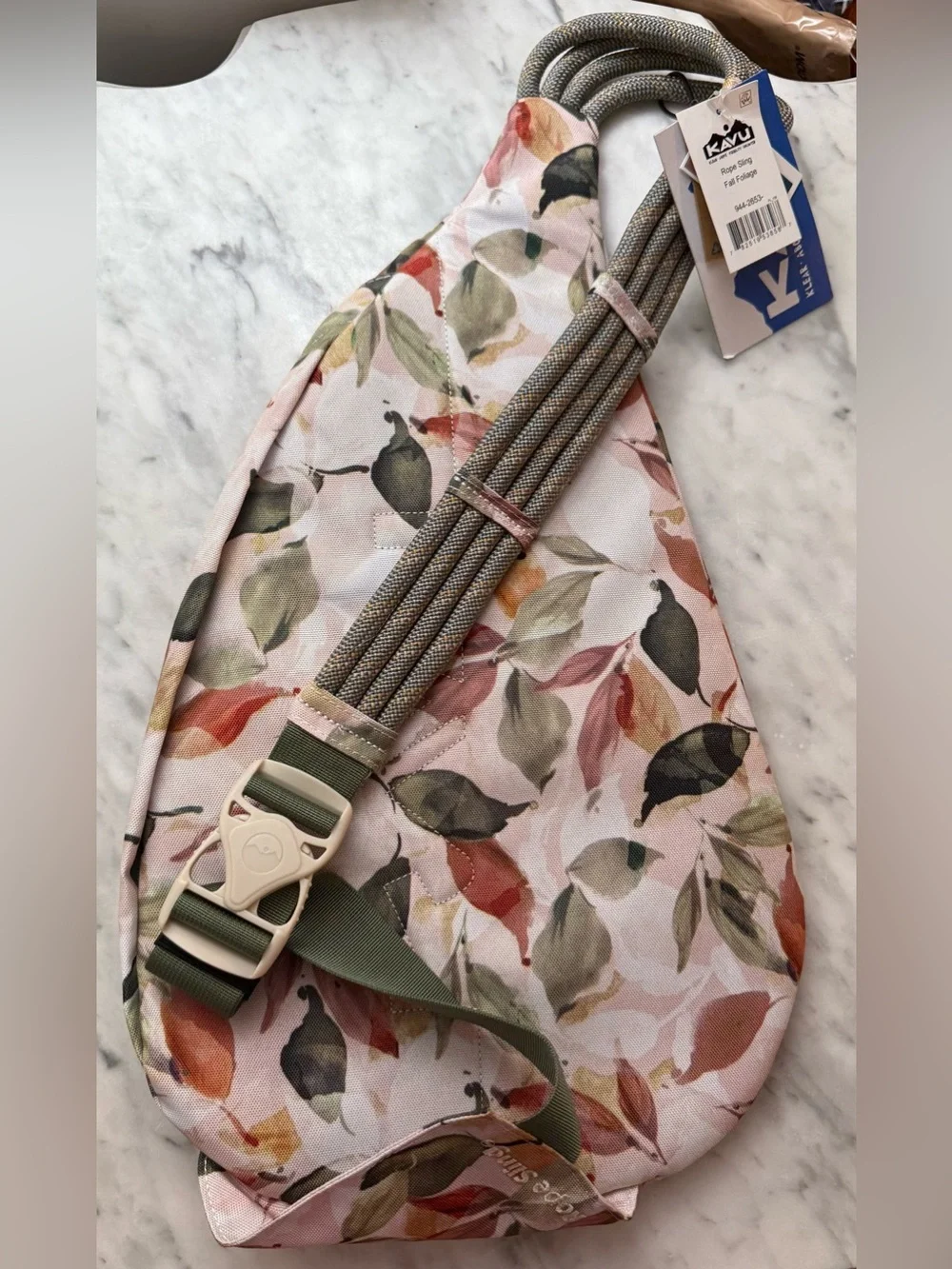 KAVU Rope Sling Bag in Fall Foliage NWT